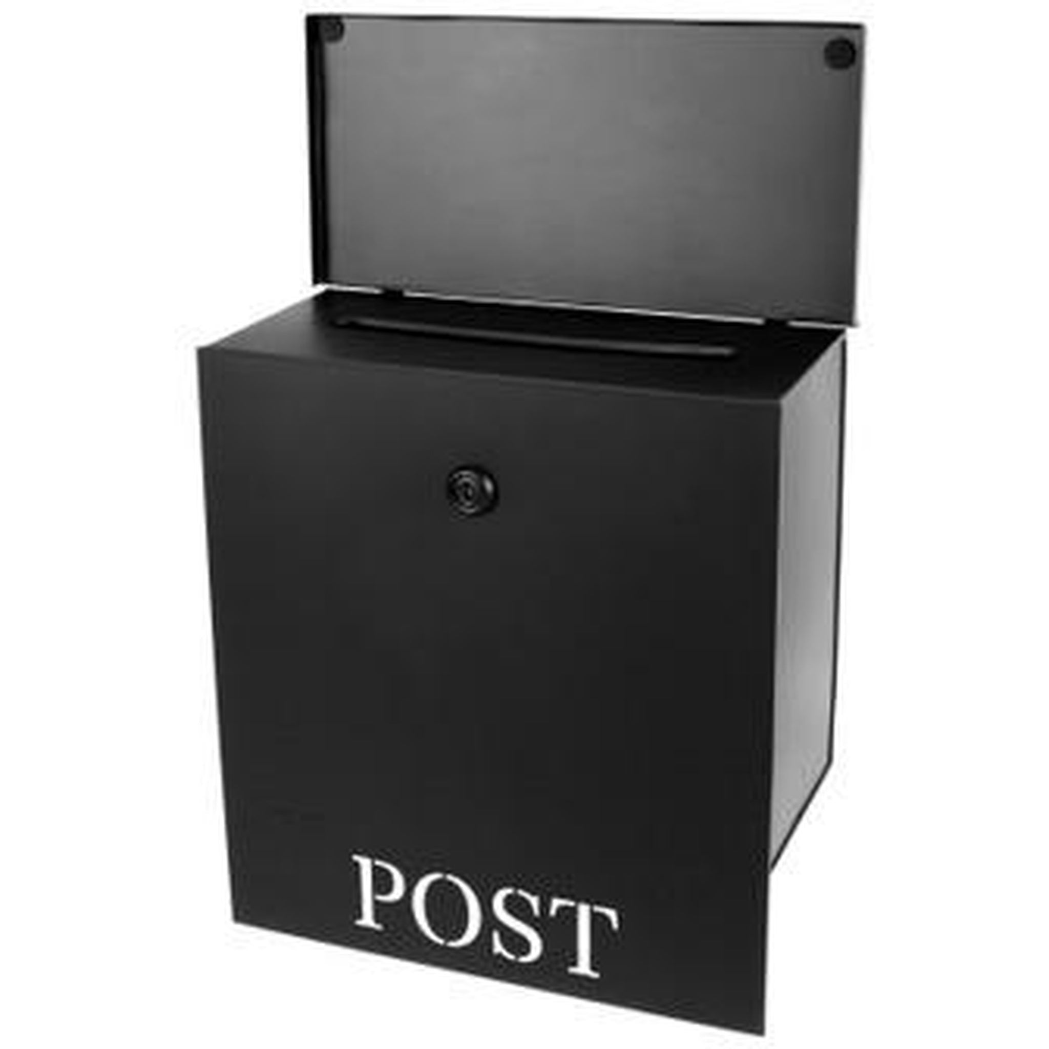 Stanley Iron Mailbox, Black, W/Cut, W/Lock, Last Chance 