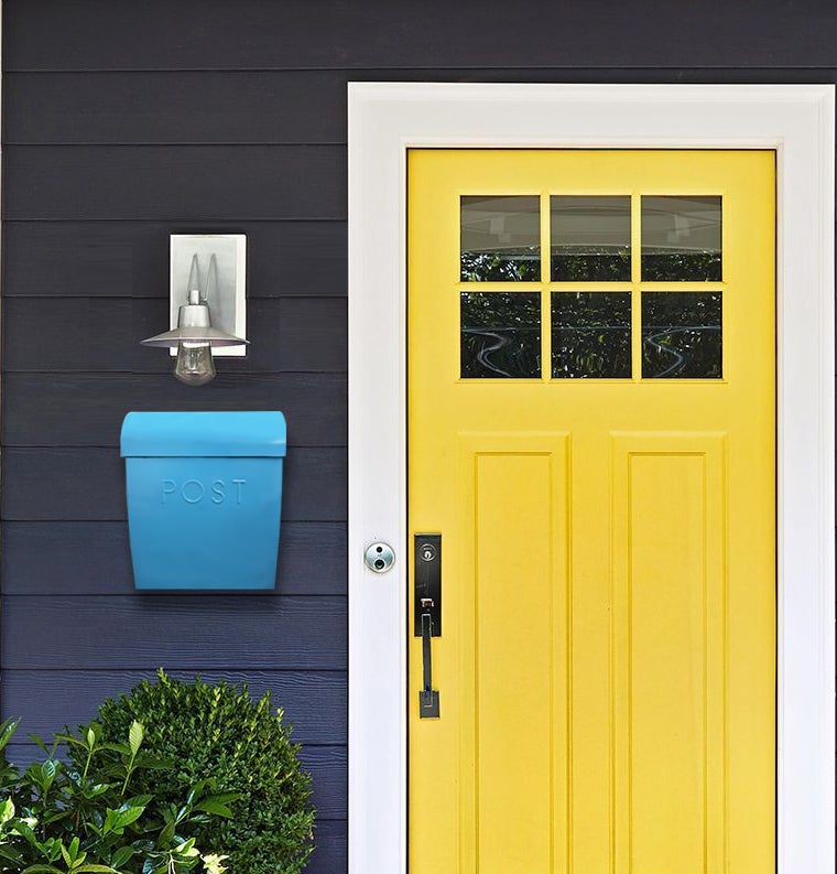 Sylvia Large Euro Mailbox Blue 