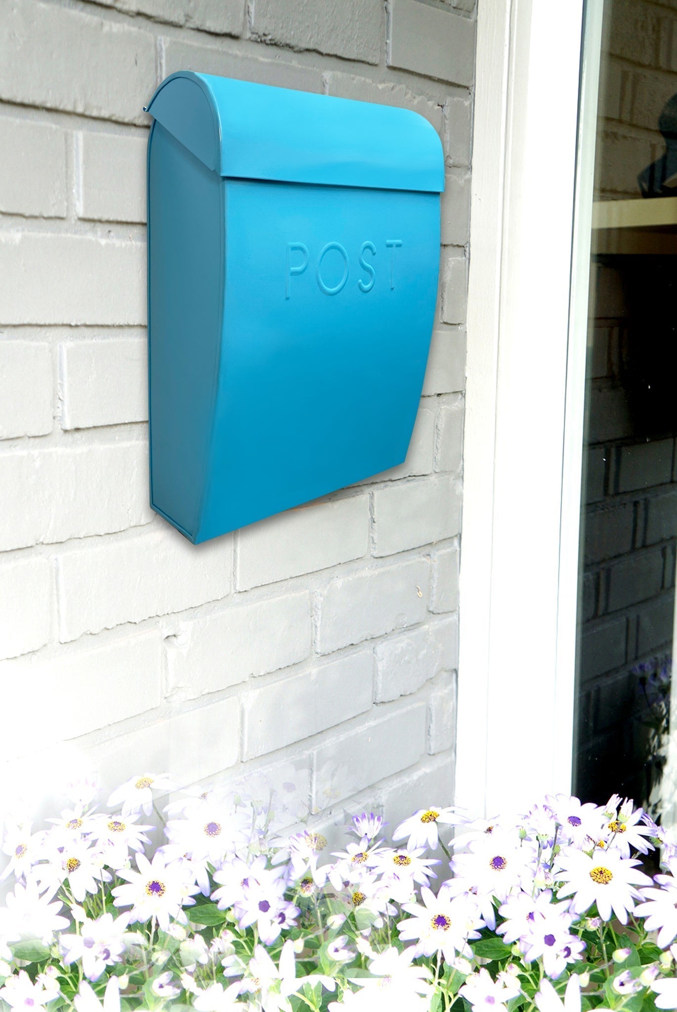 Sylvia Large Euro Mailbox Blue 