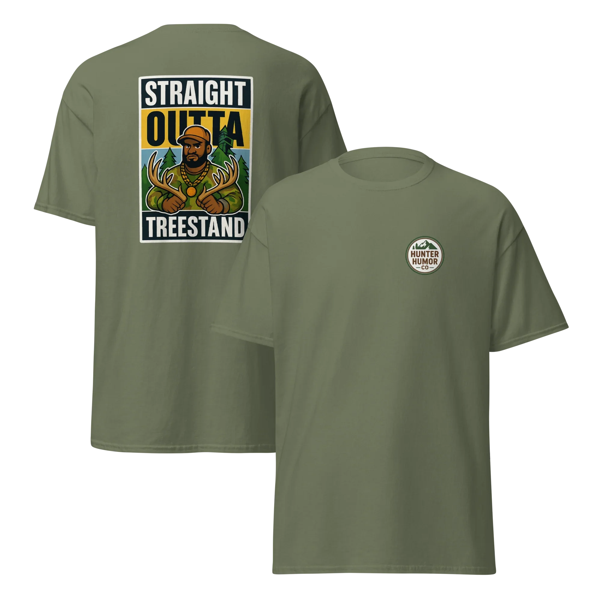 Hunter Humor Straight Outta Treestand T-Shirt 