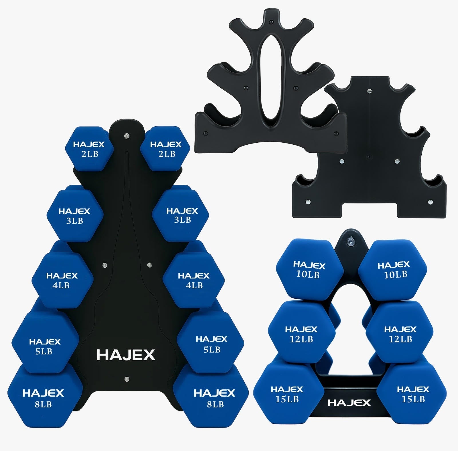 Neoprene Dumbbells Pairs & Sets With Rack 