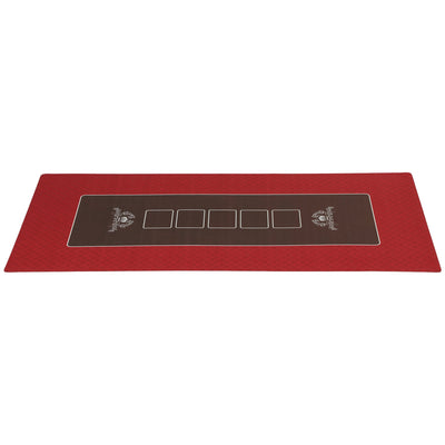 Soozier Poker Table Top Poker Mat for 12 Player, Red 