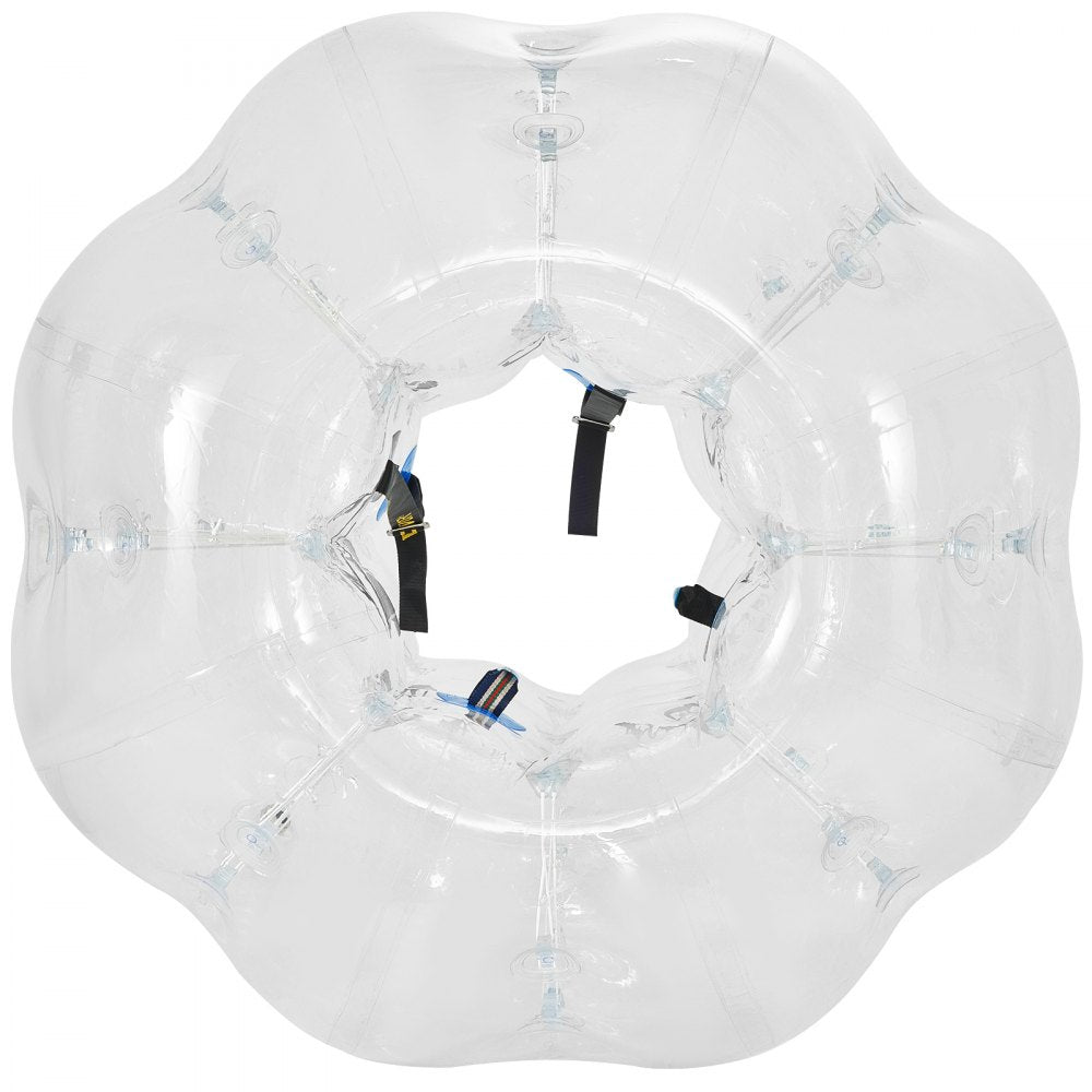 VEVOR Inflatable Bumper Ball 4 FT / 1.2M Diameter, Bubble Soccer Ball, Blow It Up in 5 Min, Inflatable Zorb Ball for Adults or Children (4 FT, Transparent) 