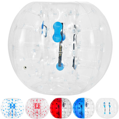 VEVOR Inflatable Bumper Ball 5 FT / 1.5M Diameter, Bubble Soccer Ball, Blow It Up in 5 Min, Inflatable Zorb Ball for Adults or Children (5 FT, Transparent) 