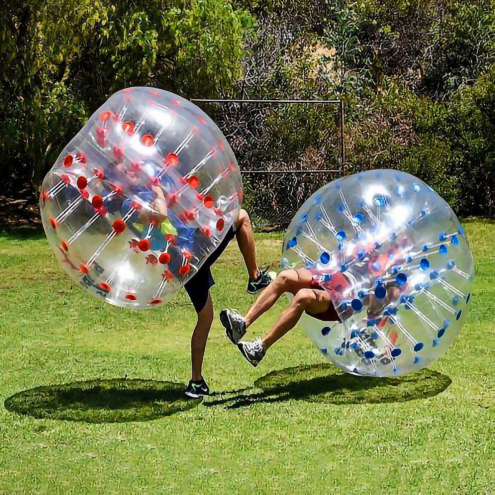 VEVOR Inflatable Bumper Ball 5 FT / 1.5M Diameter, Bubble Soccer Ball, Blow It Up in 5 Min, Inflatable Zorb Ball for Adults or Children (5 FT, Red Dot ) 