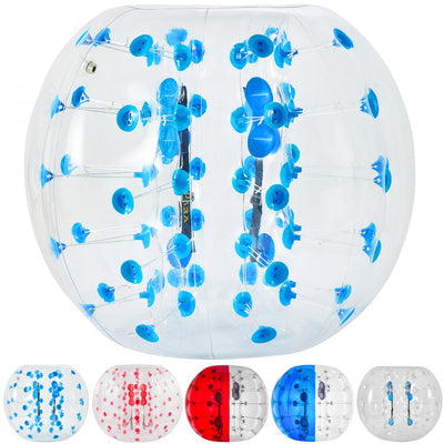 VEVOR Inflatable Bumper Ball 5 FT / 1.5M Diameter, Bubble Soccer Ball, Blow It Up in 5 Min, Inflatable Zorb Ball for Adults or Children (5 FT, Blue Dot) 