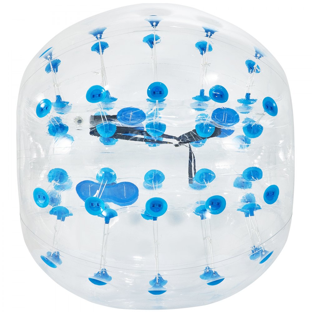 VEVOR Inflatable Bumper Ball 5 FT / 1.5M Diameter, Bubble Soccer Ball, Blow It Up in 5 Min, Inflatable Zorb Ball for Adults or Children (5 FT, Blue Dot) 