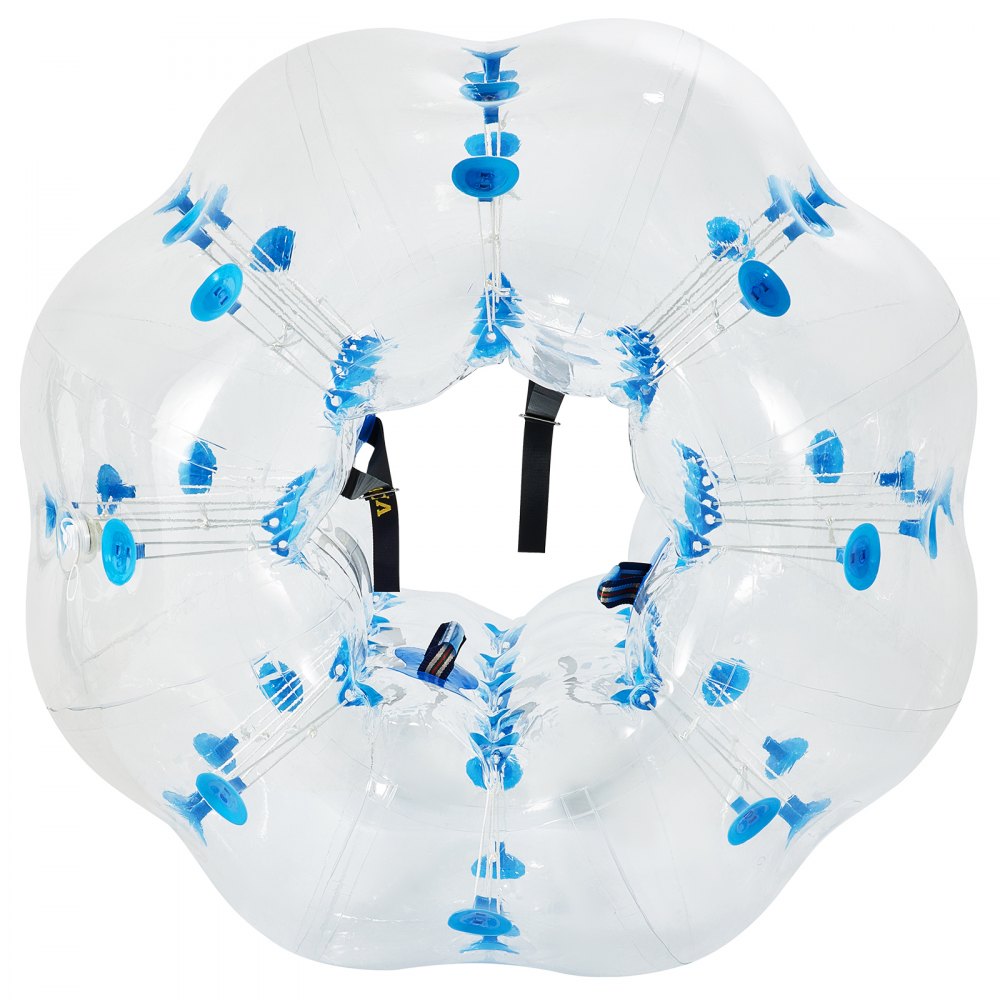 VEVOR Inflatable Bumper Ball 5 FT / 1.5M Diameter, Bubble Soccer Ball, Blow It Up in 5 Min, Inflatable Zorb Ball for Adults or Children (5 FT, Blue Dot) 