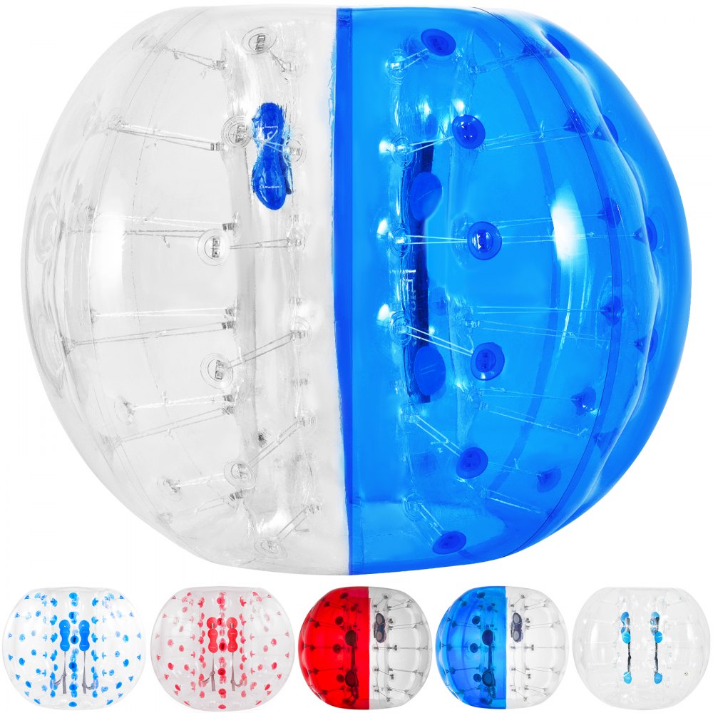 VEVOR Inflatable Bumper Ball 5 FT / 1.5M Diameter, Bubble Soccer Ball, Blow It Up in 5 Min, Inflatable Zorb Ball for Adults or Children (5 FT, Blue) 