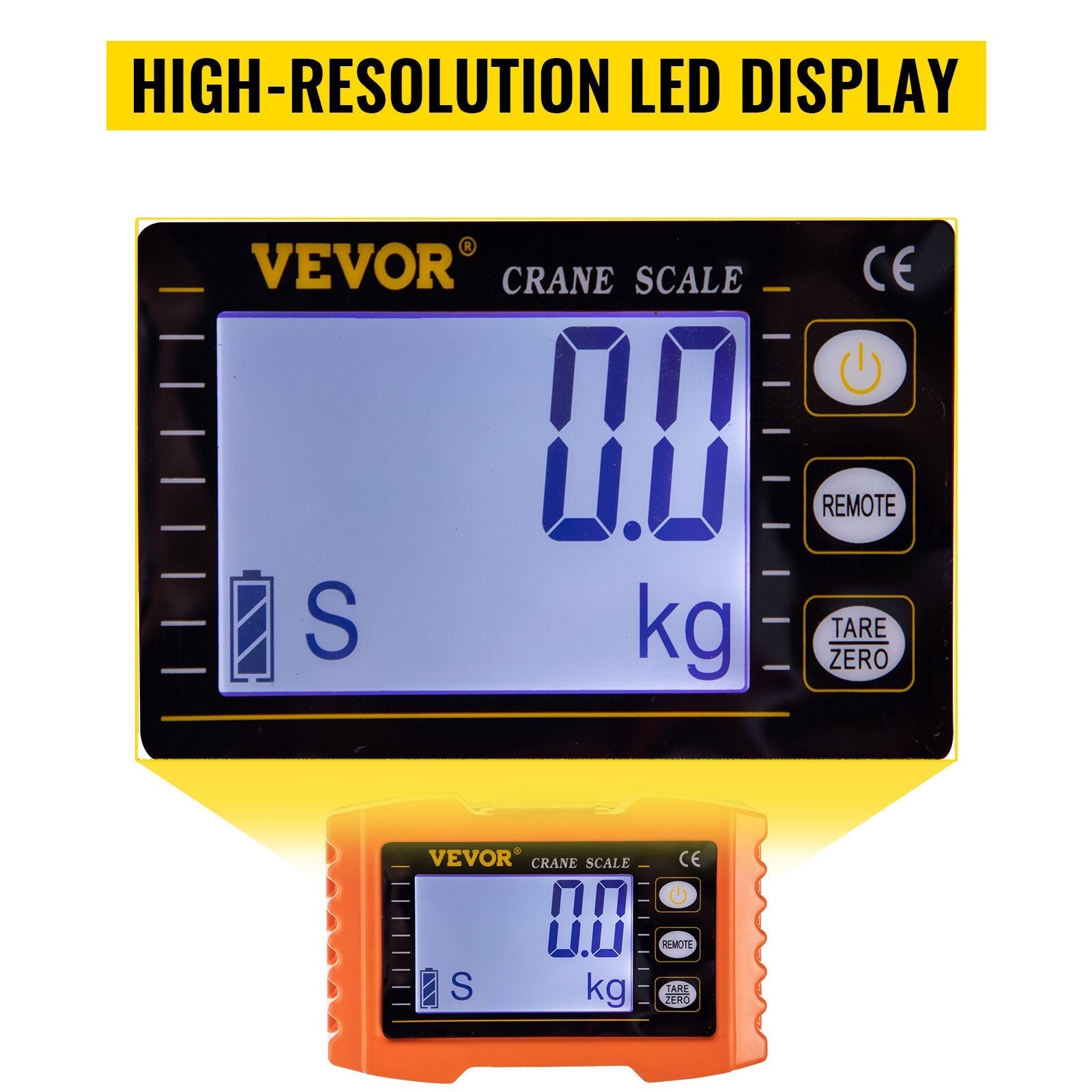 1000KG 2200LBS Aluminum Digital Crane Scale heavy Duty Hanging Scale 