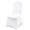 VEVOR Stretch Spandex Folding Chair Covers, Universal Fitted Chair Cover, Removable Washable Protective Slipcovers, for Wedding, Holiday, Banquet, Party, Celebration, Dining (100PCS White)
