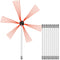 VEVOR Chimney Sweep Kit 33FT, Chimney Cleaning Tool Kits with 10 Nylon Flexible Rods, Chimney Brush 394 Inch for Sweeping Fireplace