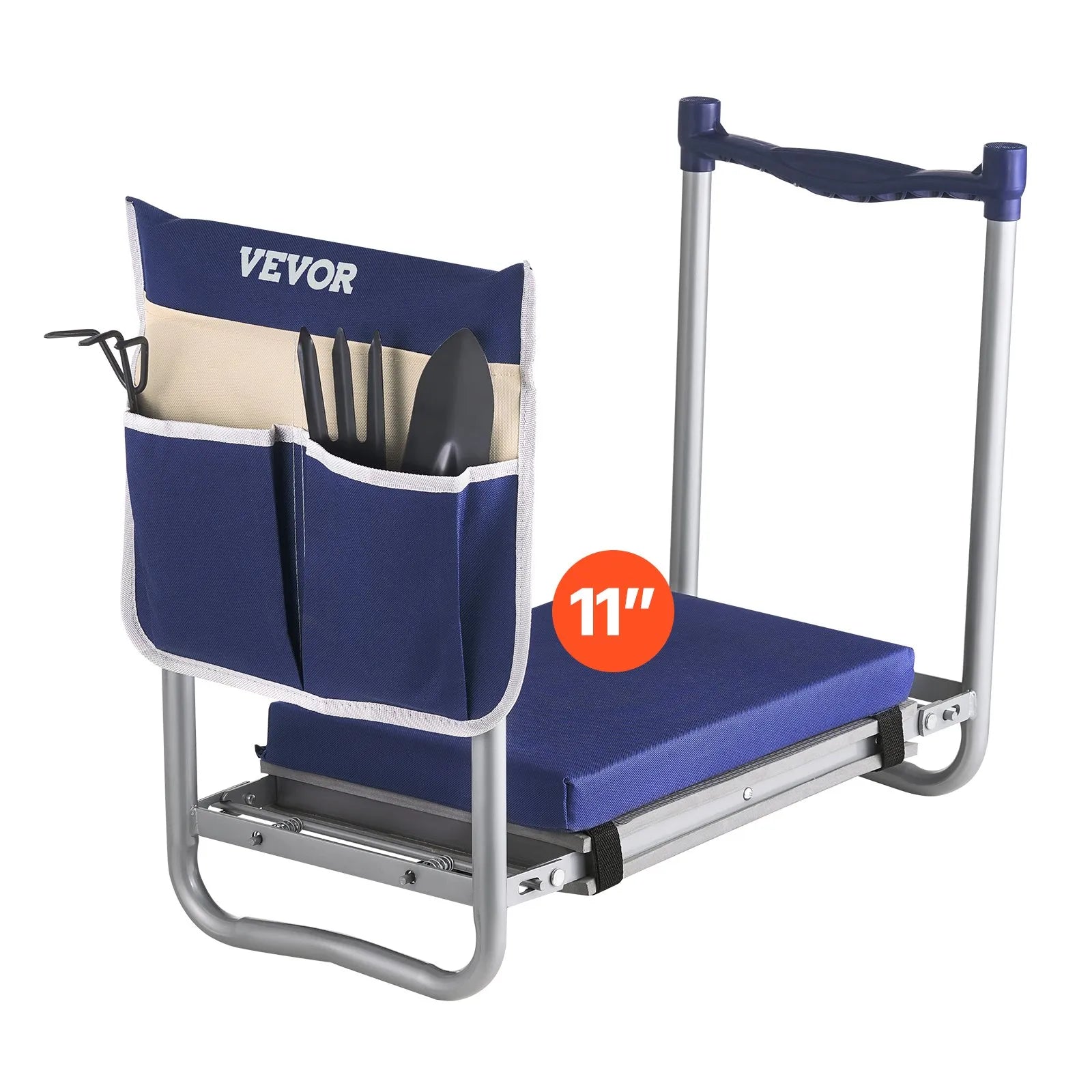 VEVOR Garden Kneeler and Seat 11" Wide Pad 360lbs Folding Garden Stool Non Slip