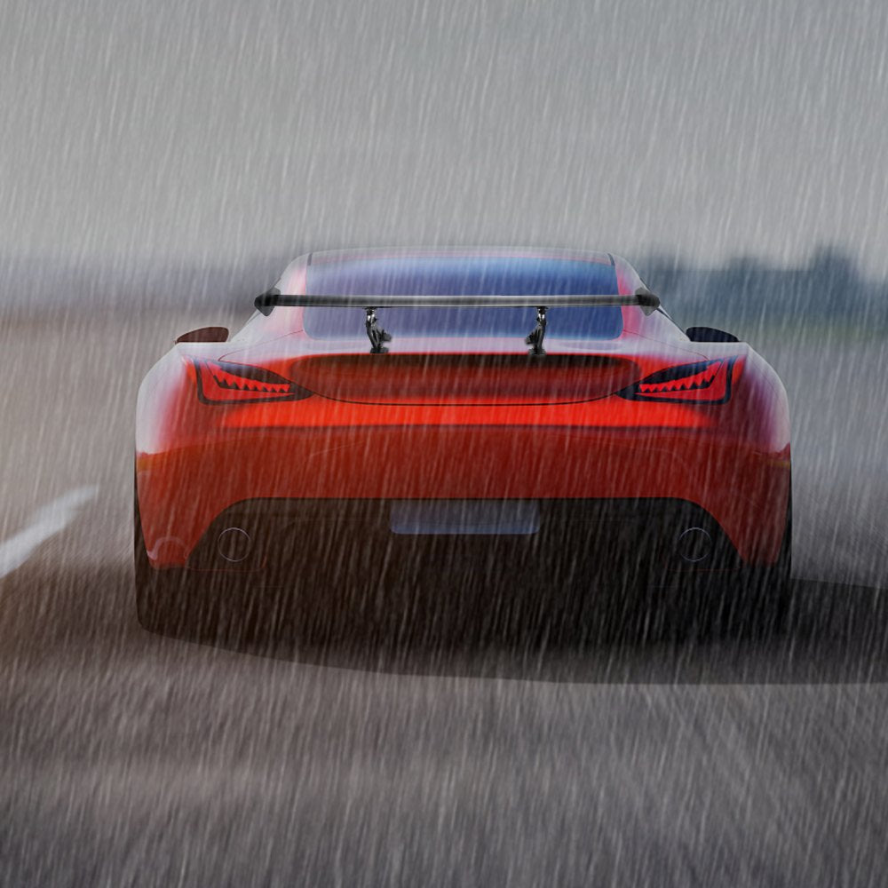 VEVOR Single Deck GT Wing Car Spoiler Adjustable Universal 43.3inch Lightweight Aluminum Car Rear Spoiler Wing,Racing Spoiler BGW/JDM Drift 