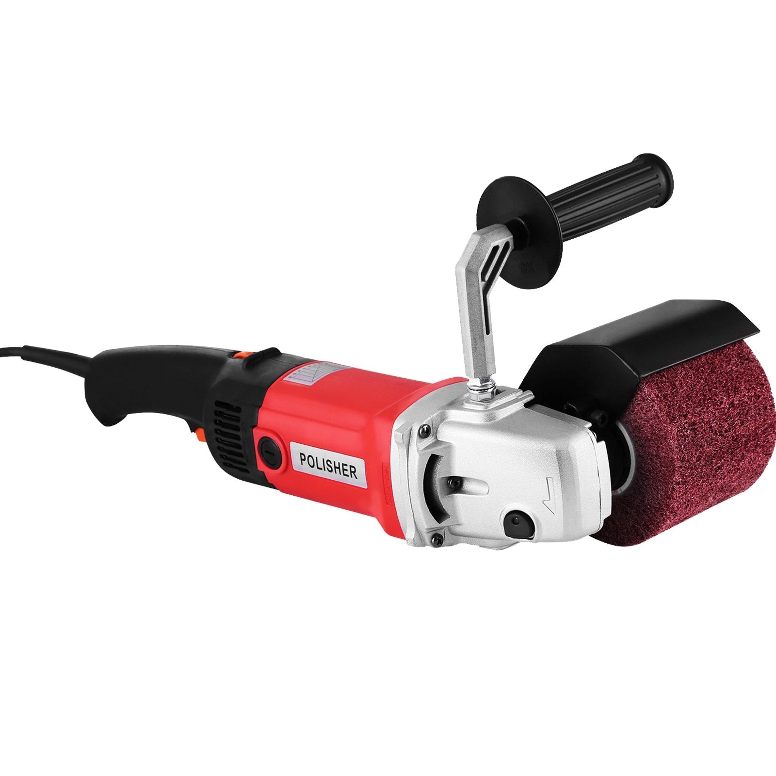 VEVOR 1200W Burnishing Polishing Machine 500-3000 RPM Handle Polishing Machine 110V Wheel Polisher Sander Wire Drawing Machine with 1 Wheel (1200W) 
