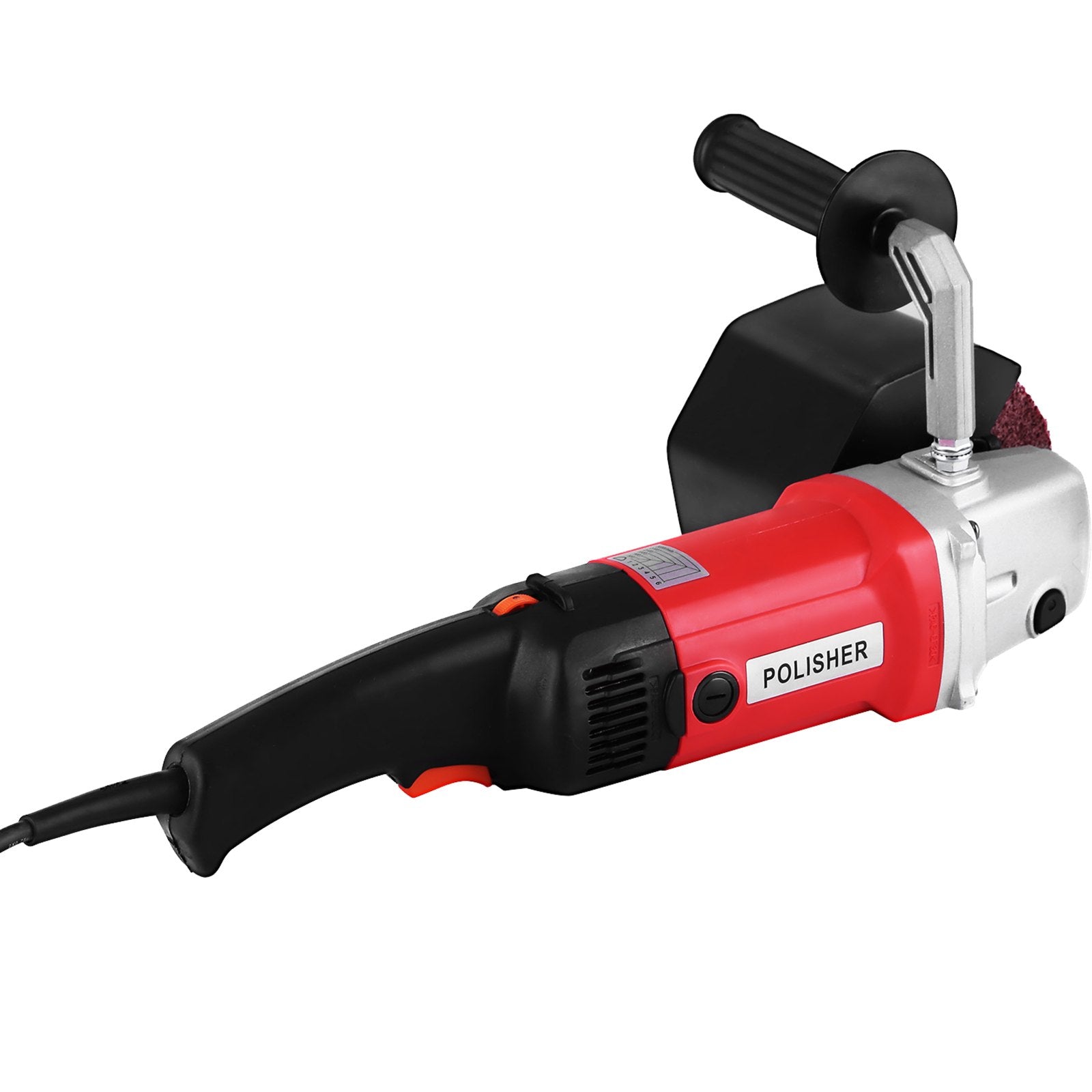 VEVOR 1200W Burnishing Polishing Machine 500-3000 RPM Handle Polishing Machine 110V Wheel Polisher Sander Wire Drawing Machine with 1 Wheel (1200W) 