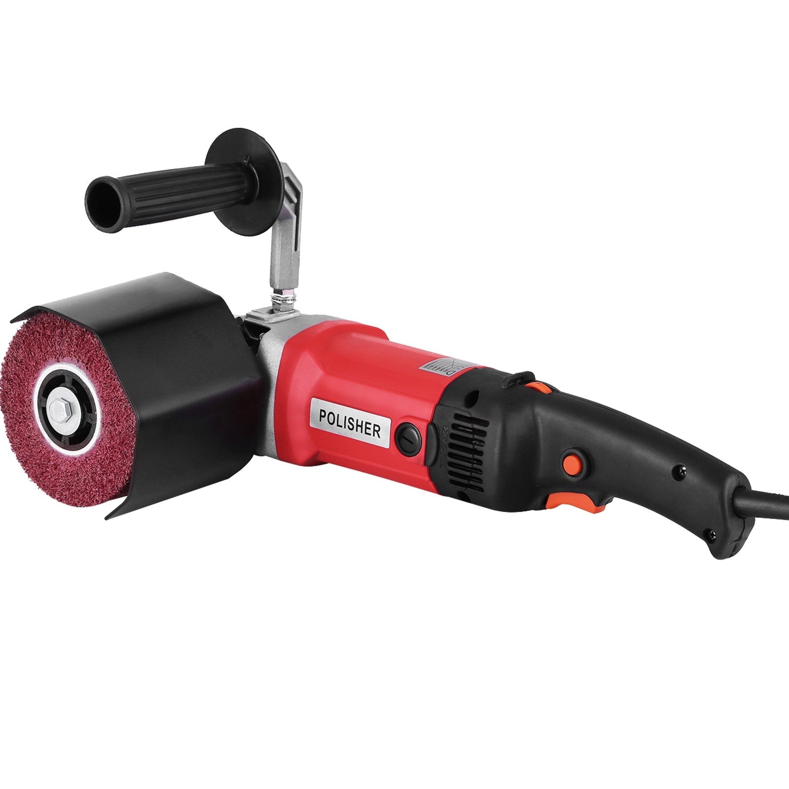 VEVOR 1200W Burnishing Polishing Machine 500-3000 RPM Handle Polishing Machine 110V Wheel Polisher Sander Wire Drawing Machine with 1 Wheel (1200W) 