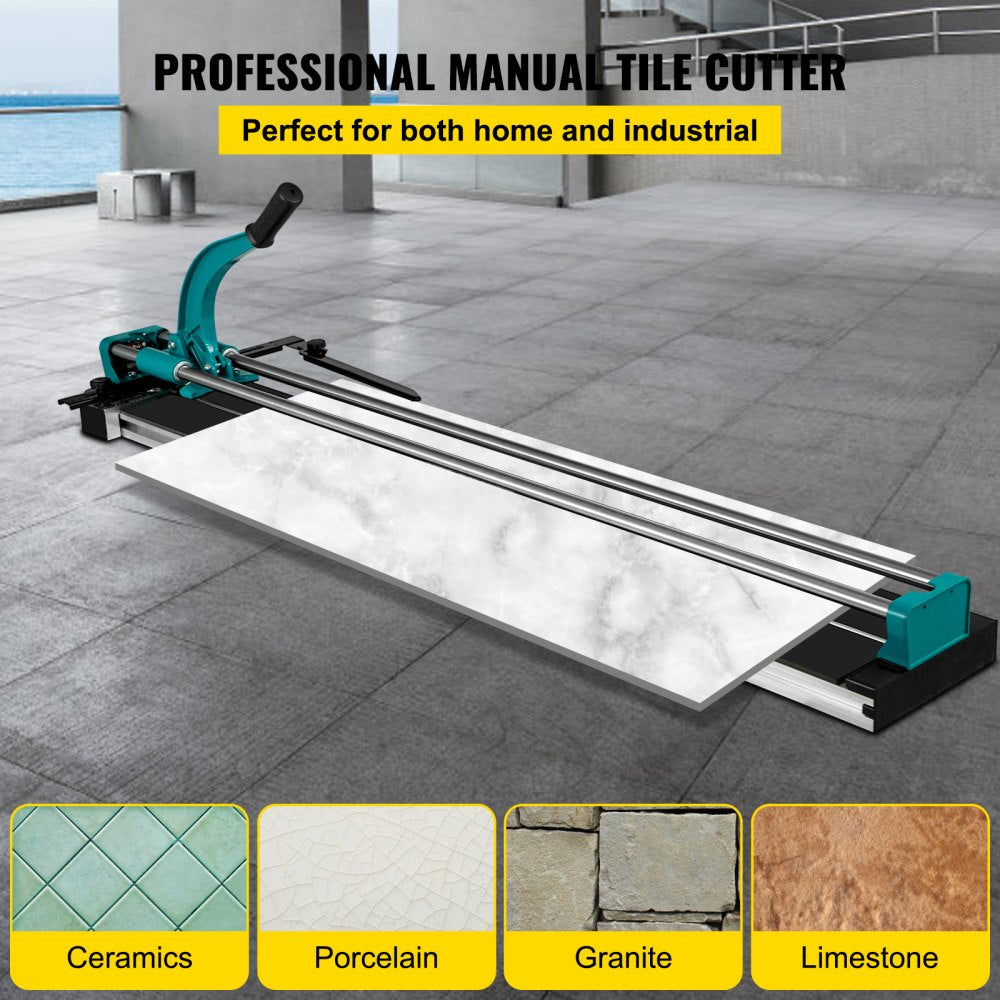 VEVOR Manual Tile Cutter 47 Inch Tile Cutter Machine for Large Tiles Handyman Ceramic Adjustable Professional Manual Tile Cutter Hand Tool (47 Inch) 