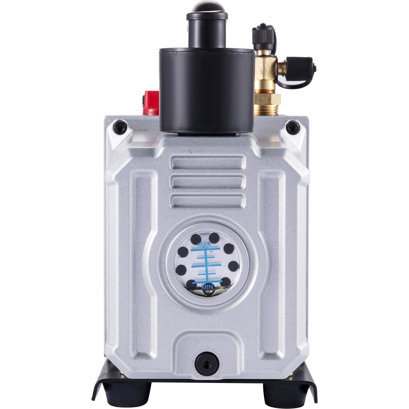 VEVOR Vacuum Pump 12CFM 1 HP Single Stage Air Conditioning Vacuum Pump 110V 5PA Ultimate Vacuum Refrigerant HVAC Air Tool Rotary Vane Vacuum Pump for Automobile Vacuum Evacuation (1-Stage, 12CFM) 