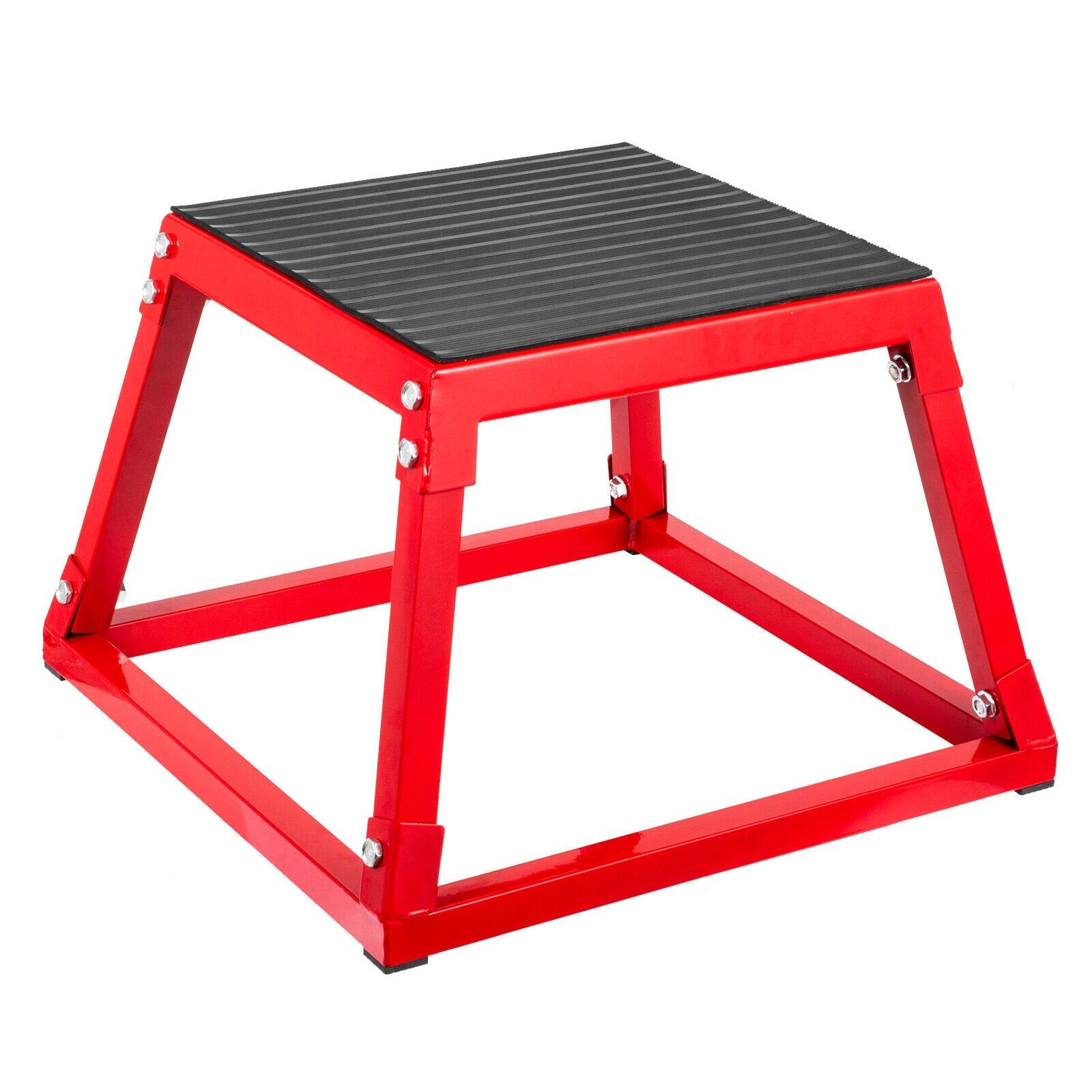 VEVOR Plyometric Box Set?12 Inch Plyometric Platform and Jumping Agility Box Set,Red Plyometric Platform ,for Jump Exercise Fit Training & Crossfit & Conditioning 
