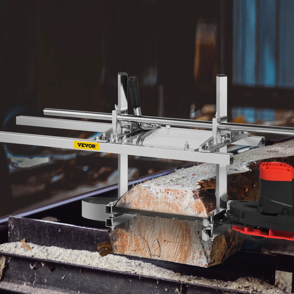 VEVOR Portable Chainsaw Mill Planking Milling Aluminum Steel with Installation Tools for Builders and Woodworkers (14" to 36") 