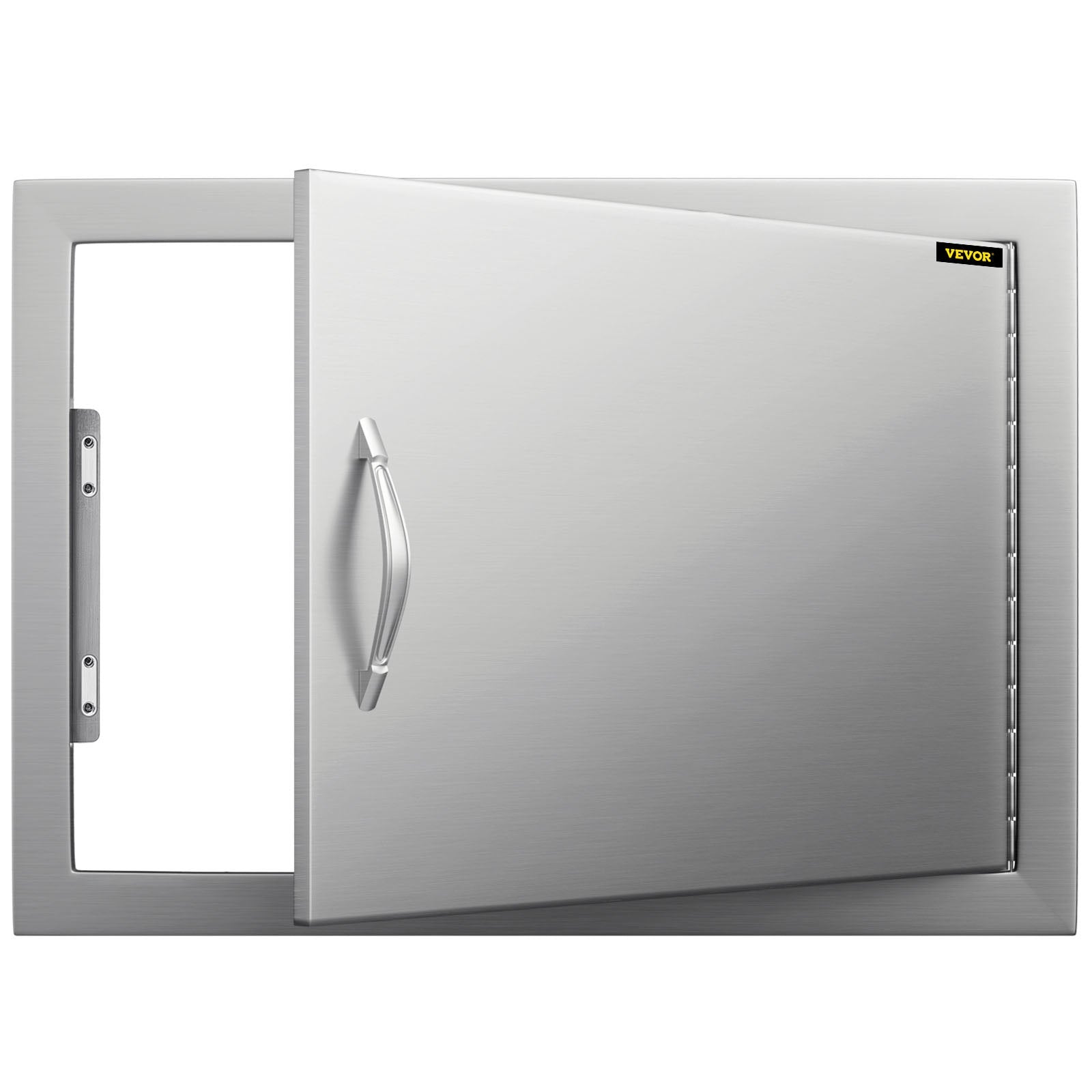 VEVOR BBQ Access Door 24W x 17H Inch, Horizontal Single BBQ Door Stainless Steel, Outdoor Kitchen Doors for BBQ Island, Grill Station, Outside Cabinet 