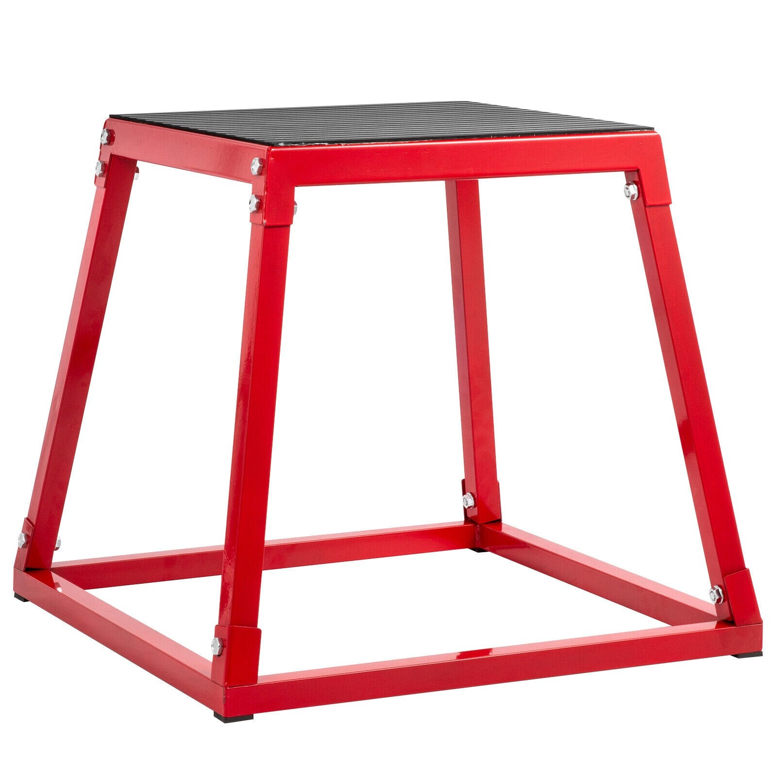 VEVOR Plyometric Box Set?18 Inch Plyometric Platform and Jumping Agility Box Set,Red Plyometric Platform ,for Jump Exercise Fit Training & Crossfit & Conditioning 