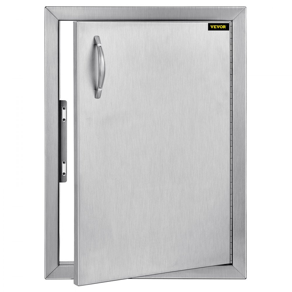 VEVOR Right Hinged Single Access Door 16 x 22 Inch Vertical Island Door Stainless Steel Access Door Flush Mount for Outdoor Kitchen 