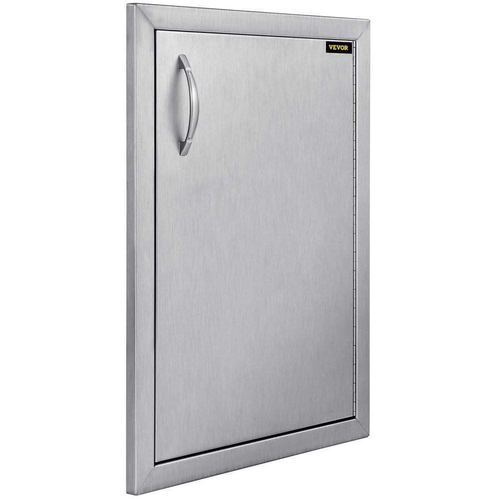 VEVOR Right Hinged Single Access Door 16 x 22 Inch Vertical Island Door Stainless Steel Access Door Flush Mount for Outdoor Kitchen 