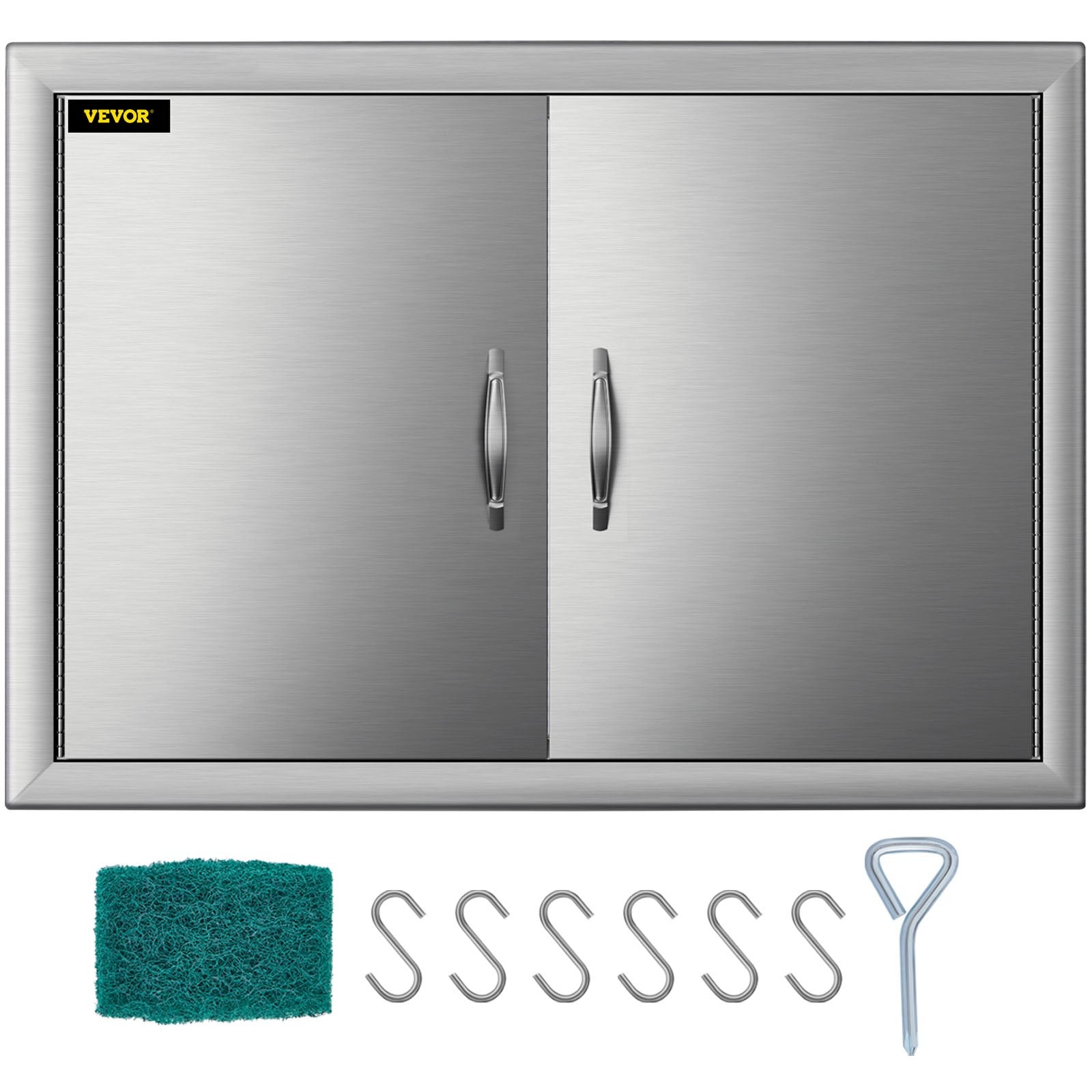 Bbq19"x28"/48x71cm Access Double Walled Door Stainless Doors Vertical Outdoor 