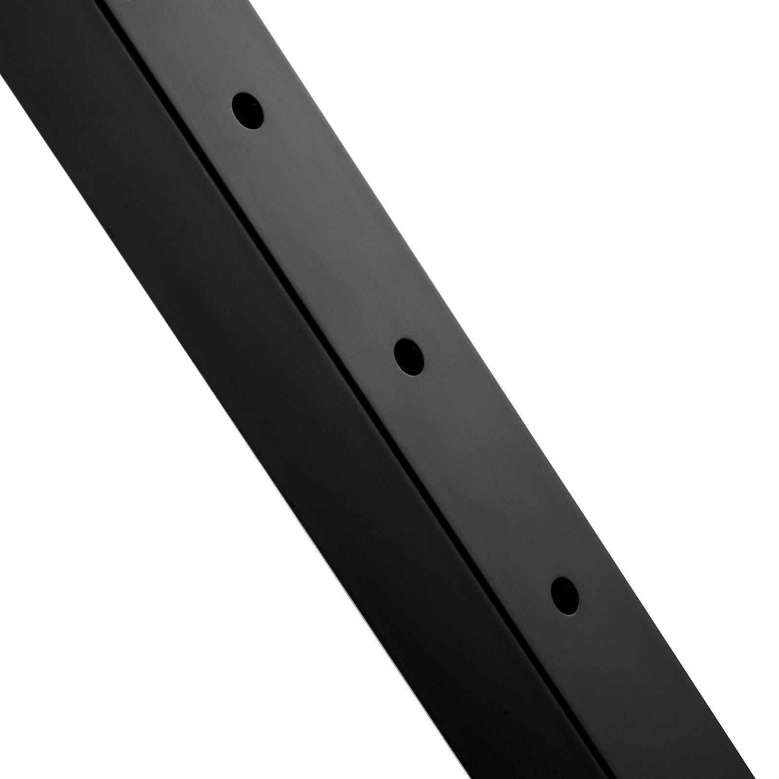 VEVOR Cable Railing Post, 36" x 2" x 2" Steel Horizontal Hole Deck Railing Post, 10 Pre-Drilled Holes, SUS304 Stainless Steel Cable Rail Post with Horizontal and Curved Bracket, 1-Pack, Black 