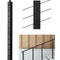 VEVOR Cable Railing Post 36x2x2 In with 30° Angled Holes 1JZLGZXHS914YIVIS001V0