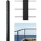 VEVRO Cable Railing Post 36x2x2 Inch with L-Shaped Holes 1JZLGZXHS914ZPBNY001V0