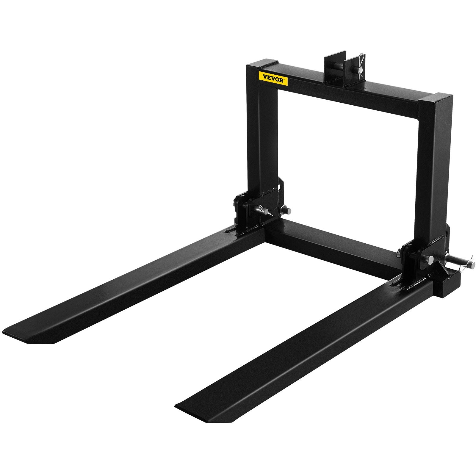 VEVOR 3 Point Hitch Pallet Fork 2000lbs, Fork Attachment for Category 1 Tractor, 25.5''x22''x41'', Steel Tractor Heavy Equipment Attachment, for Tractor, Skid Steer Loader 