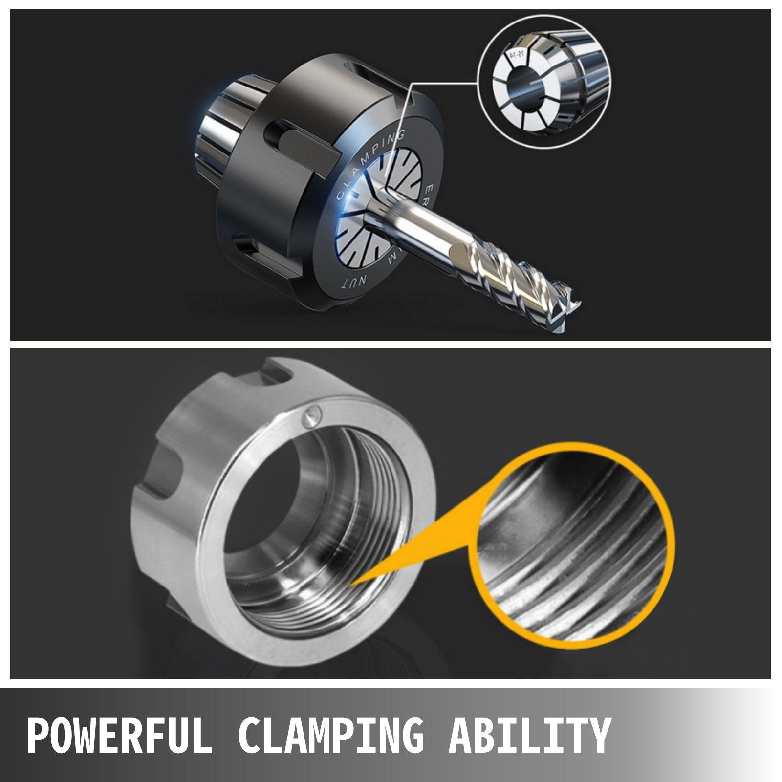 VEVOR 25 Pcs Collet Set ER32 Collet Chuck 1/16 inch-3/4 inch Holder Spring Collet Set for CNC Engraving Machine & Milling Lathe Tool (ER32) 