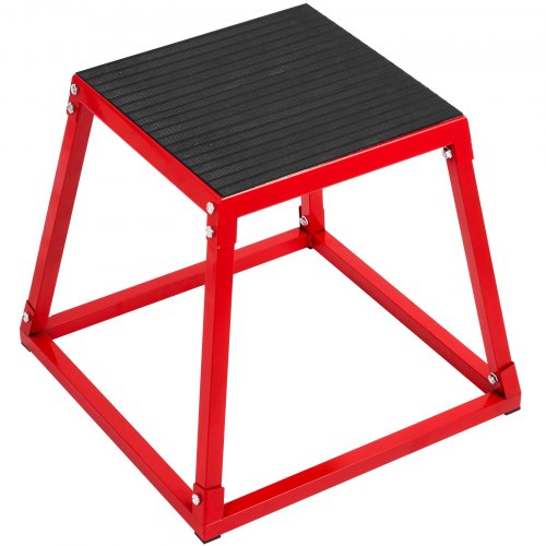 VEVOR Plyometric Box Set?18 Inch Plyometric Platform and Jumping Agility Box Set,Red Plyometric Platform ,for Jump Exercise Fit Training & Crossfit & Conditioning