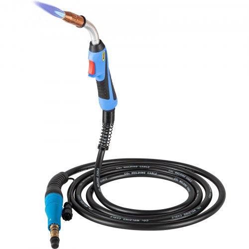 VEVOR 250Amp 15Ft Mig Welding Gun fit for Miller Welding Gun Torch Welder Gun M-25 Welding Torch Stinger Replacement fit for Miller M-25 Part Number 169598 fit 0.030"-0.035" Wire