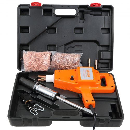 VEVOR Stud Welder Kit, 1600A Stud Welder Dent Repair Kit, 800VA Spot Welder Stud, 110V Welder Stud Kit, Stud Gun Dent Puller Kit with Complete Accessories, Dent Welder Repair for Auto Body Repairing