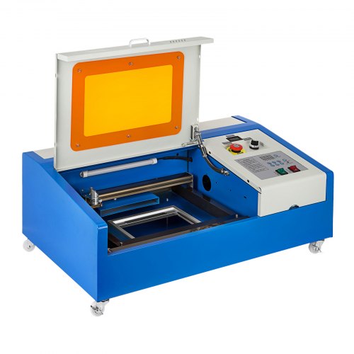 VEVOR K40 Laser Engraver CO2 Laser Engraving Cutting Machine 12x8 inches Laser Engraving Machine with Movable Wheels and Exhaust Fan