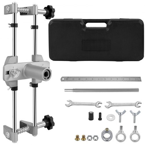 VEVOR 16-Piece Door Lock Hole Opener Kit, DBB Lock Mortiser Door Fitting Kit with 3pcs Tungsten Steel Cutters & Accessories,Mortising Jig Tool Hole Saw Door Opener, for Wooden Doors