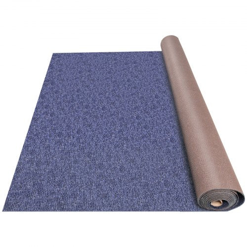 VEVOR Deep Blue Marine Carpet 6 ft x 49.2 ft Marine Carpeting Marine Grade Carpet for Boats with Waterproof Back Outdoor Rug for Patio Porch Deck Garage Outdoor Area Rug Runner Non-Slide Porch Rug