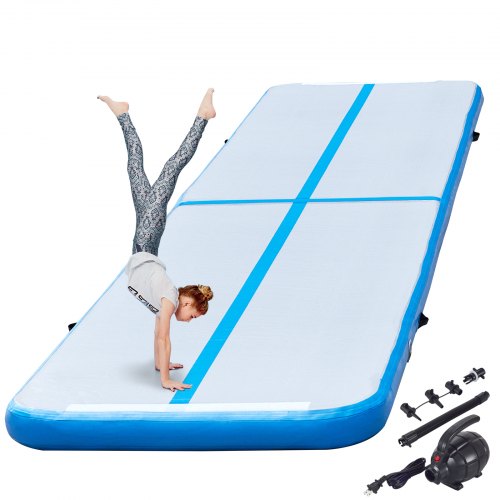 VEVOR 16FT Air Track Inflatable Airtrack Tumbling Gymnastics Mat Yoga Training