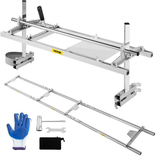Chainsaw mill 36" Inch Planking Milling Bar 14" to 36" w/ Rail Guide Ladder Sets