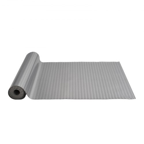 VEVOR Garage Floor Mat 25.5 x 3.6 Ft Garage Flooring 2.5mm Thickness Silver Garage Mat PVC Garage Floor Mats for Under Cars