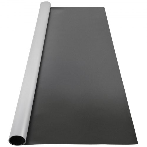 VEVOR Dance Floor, 6.6x9.8ft Dance Floor Roll, 0.06in Thick PVC Vinyl Dance Floor, Black/Grey Reversible Portable Dance Floor, Non-Slip Dance Flooring, Ballet Dance Floor for Jazz, Pop, Lyrical Style