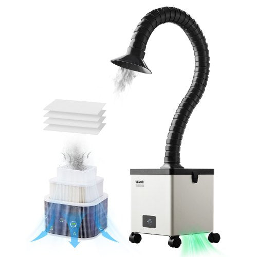 VEVOR Solder Fume Extractor 85W Brushless Smoke Absorber with 3-Stage Filters 