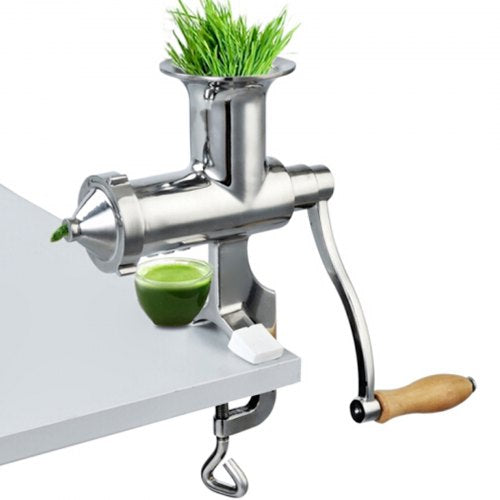 VEVOR Wheatgrass Extractor Portable Wheatgrass Juicer with 3 Sieves Wheatgrass Juicers Manual Stainless Steel Wheatgrass Extractor Machine for Wheat Grass Fruit Vegetable