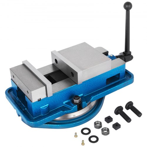 VEVOR 80MM Heavy Duty Milling Vise Bench Clamp Vise High Precision Clamping Vise 3 Inch Jaw Width with 360 Degree Swiveling Base CNC Vise