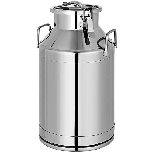 VEVOR Milk Can 50 Liter 304 Stainless Steel Milk Bucket Wine Pail Bucket 13.25 Gallon Milk Can Tote Jug with Sealed Lid Heavy Duty