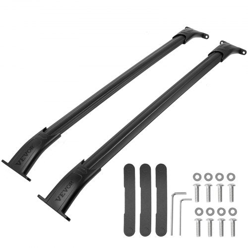 VEVOR Roof Rack Cross Bars, Baggage Locking Roof Rail, Crossbars Luggage Cargo,Load Roof Cross Bars, for 15-18 Chevrolet Tahoe Suburban GMC Yukon & Yukon XL Cadillac Escalade & Escalade ESV , Black